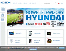 Tablet Screenshot of hyundai-electronics.pl